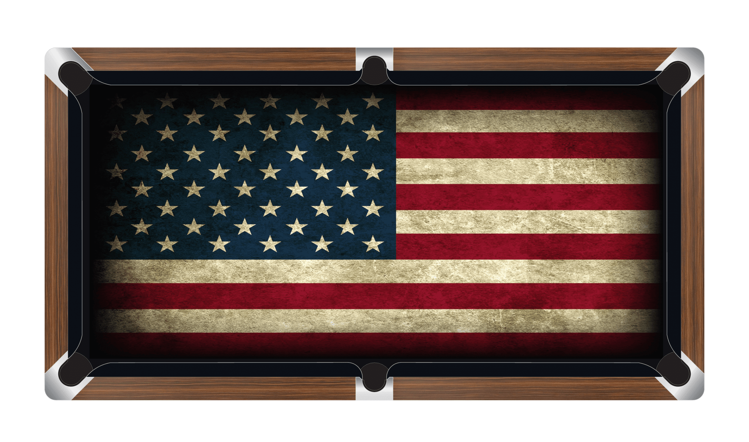 USA FLAG Custom Made Printed Pool Snooker Billiard Table Felt Cloth