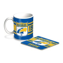 West Coast Eagles AFL Coffee Mug & Coaster GIFT PACK