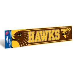 Hawthorn Hawks Official AFL Team Logo Bumper Sticker 305mm x 75mm