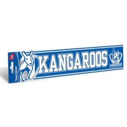 North Melbourne Kangaroos Official AFL Team Logo Bumper Sticker 305mm x 75mm