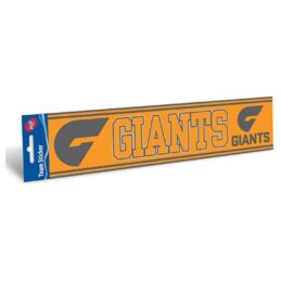 Greater Western Giants Official AFL Team Logo Bumper Sticker 305mm x 75mm