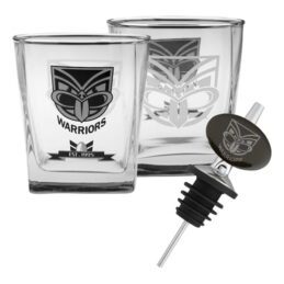 NRL New Zealand NZ Warriors SPIRIT Glasses & POURER