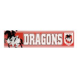 St George Illawarra Dragons NRL LOGO Car Bumper Sticker 300mm x 75mm