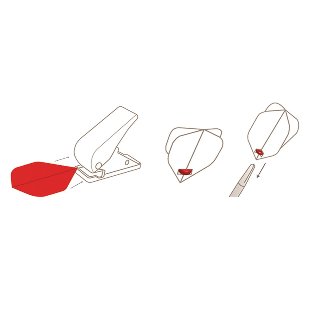 Formula Sports Dart Flight Hole Punch Handy Create own slot-lock Flights Pocket Size - Image 2
