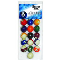 Pack of Recreational Kelly Pool Table Balls 2" inch Numbered