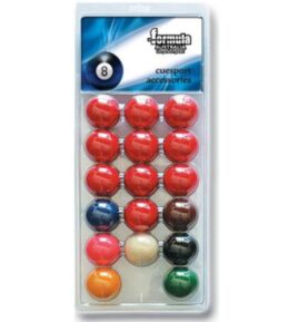 Pack of Recreational Snooker BALLS 2" inch Set of 17 includes 2" White Cue Ball