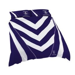 Fremantle Dockers Freo AFL QUEEN Bed Quilt Doona Duvet Cover & Pillow Cases Set *NEW*