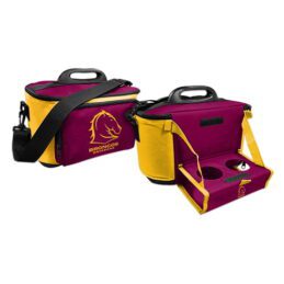 BRISBANE BRONCOS NRL DRINK COOLER ESKY CARRY BAG WITH DRINK TRAY/TABLE