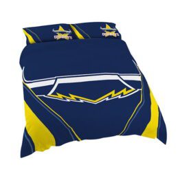 North QLD Queensland Cowboys NRL KING Bed Quilt Doona Duvet Cover & Pillow Cases Set *NEW*