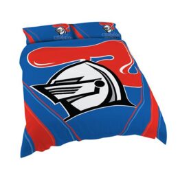 Newcastle Knights NRL KING Bed Quilt Doona Duvet Cover & Pillow Cases Set *NEW*