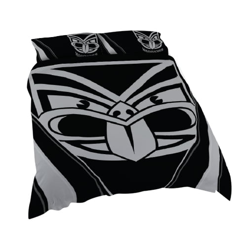 New Zealand NZ Warriors NRL KING Bed Quilt Doona Duvet Cover & Pillow Cases Set *NEW*