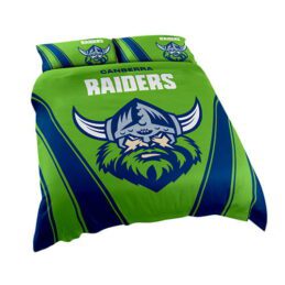 Canberra Raiders NRL KING Bed Quilt Doona Duvet Cover & Pillow Cases Set