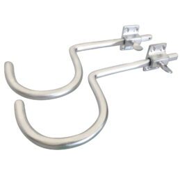 QUALITY Pool Snooker Billiard Cue Rack Hooks Hangers (set of 2) SATIN CHROME SET