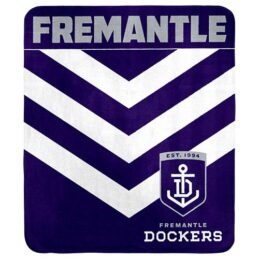 Fremantle Dockers Freo AFL Polar Fleece Rug Blanket