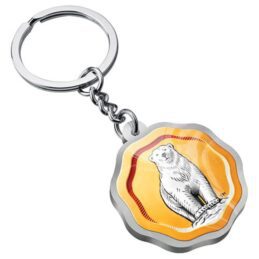Bundy Bundaberg Rum Bear Badge Key Ring