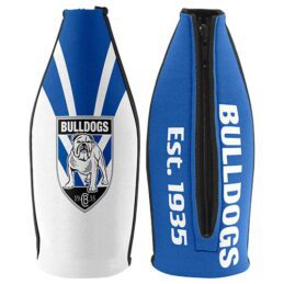 Canterbury Bulldogs TALLIE LONG NECK Beer Wine Bottle Zip Cooler (includes Carry Strap)