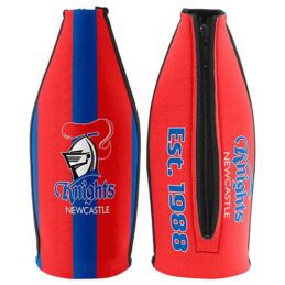 Newcastle Knights TALLIE LONG NECK Beer Wine Bottle Zip Cooler (includes Carry Strap)