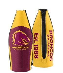 Brisbane Broncos TALLIE LONG NECK Beer Wine Bottle Zip Cooler (includes Carry Strap)