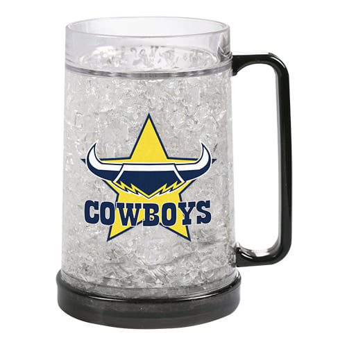 North QLD Queensland Cowboys NRL Ezy Freeze Beer Stein Frosty Mug Cup 1 North QLD Queensland Cowboys NRL Freeze Beer Stein Frosty Mug Cup