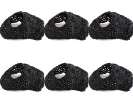 Pool Snooker Billiard Table BLACK Empire Rail Pocket Nets Set of 6