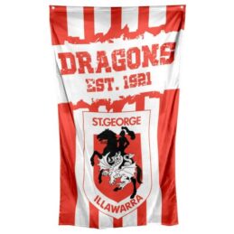 St George Illawarra Dragons NRL Cape Wall Flag Banner