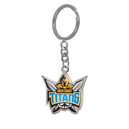 Gold Coast Titans NRL Keyring ENAMEL LOGO