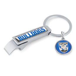 Canterbury Bulldogs NRL Metal Keyring Bottle opener with Pendant