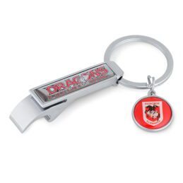 St George Illawarra Dragons NRL Metal Keyring Bottle opener with Pendant