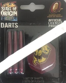 NRL QLD Queensland State of Origin Dart Flights and Shafts Replacement Parts Darts