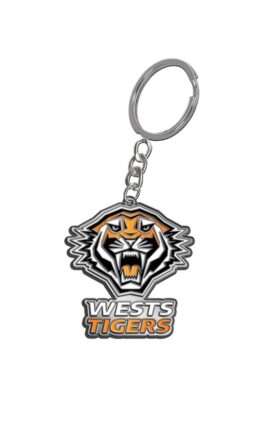 Wests Tigers NRL Keyring ENAMEL LOGO