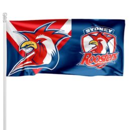 NRL Sydney Roosters Pole Flag LARGE 1800x900mm Licensed (Pole not included)
