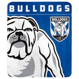 Canterbury Bulldogs NRL Polar Fleece Rug Blanket
