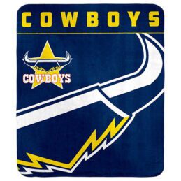 North QLD Queensland Cowboys NRL Polar Fleece Rug Blanket