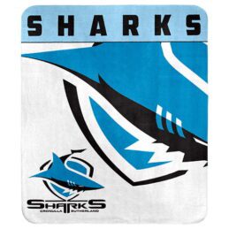 Cronulla Sharks NRL Polar Fleece Rug Blanket