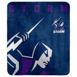 Melbourne Storm NRL Polar Fleece Rug Blanket
