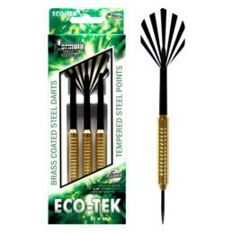 ECO-TEK Steel Darts Brass Coating with Poly Flights and Nylon Shafts