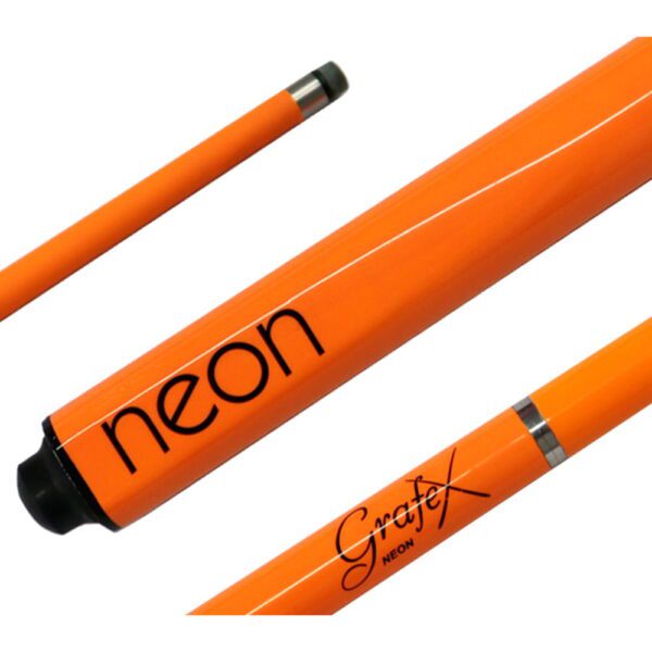 GRAFEX Pool Snooker Billiard Cue NEON ORANGE Graphite multi-weight system
