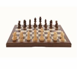Quality DAL ROSSI Wooden Chess Set 12" Family Board Game