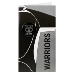 New Zealand NZ Warriors NRL GIFT Card with Badge (Birthday, Christmas, Mothers day, Fathers Day)