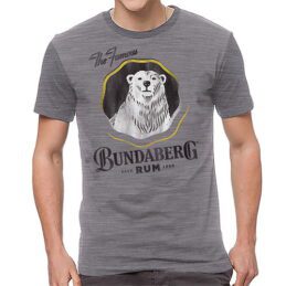 The Famous Bundaberg Bundy Rum design Men's Tee T-Shirt 100% Cotton