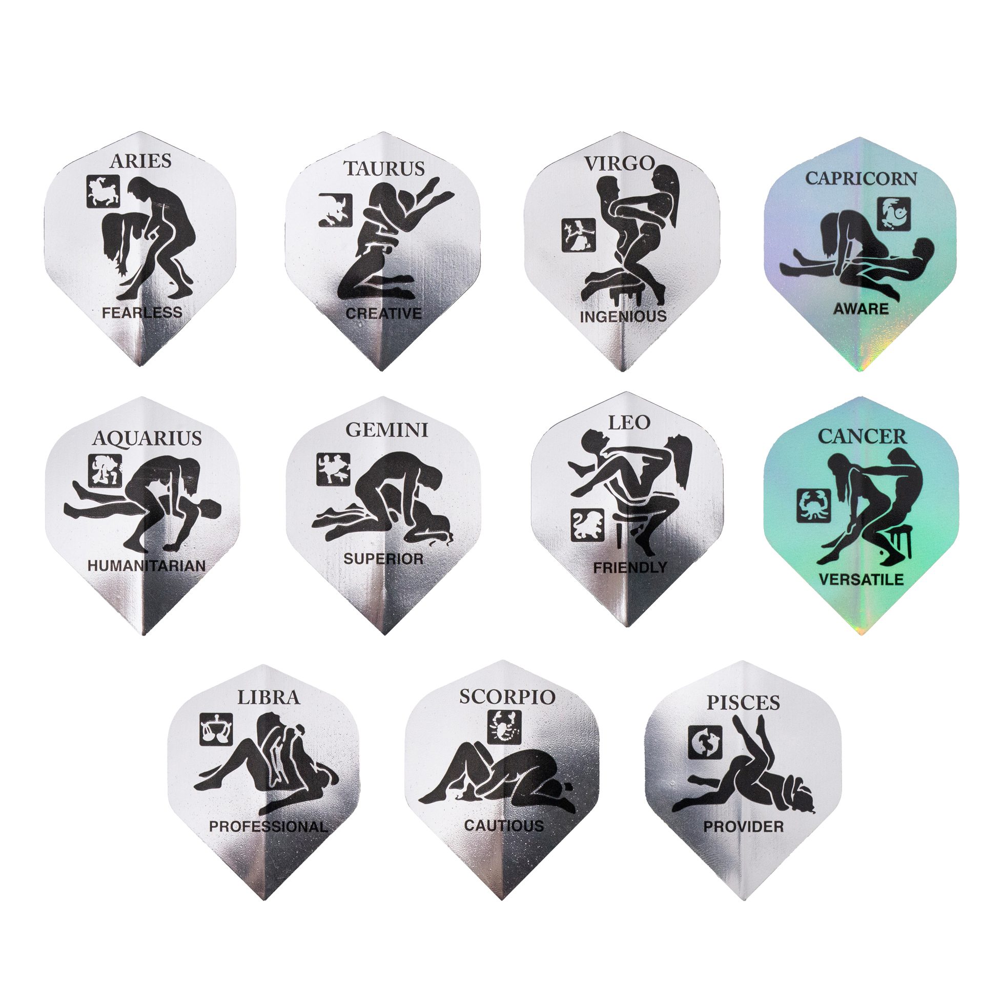 Formula Sports Metallic Zodiac Rude Standard Dart Board Darts Flights 1 Set 3 Formula Sports Metallic Zodiac Rude Standard Dart Board Darts Flights 1 Set - Image 3