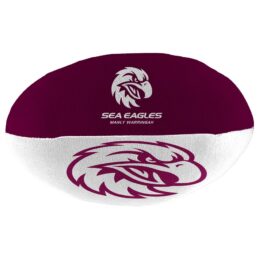 Manly Warringah Sea Eagles NRL Plush Football Ball Soft Sublimated Team Jersey Print