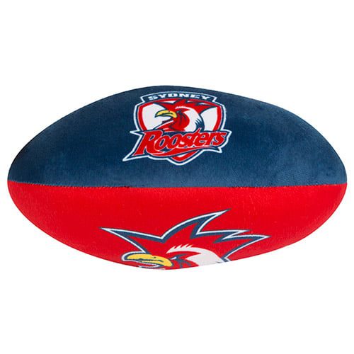 Sydney Roosters NRL Plush Football Ball Soft Sublimated 2017 Team Jersey Print