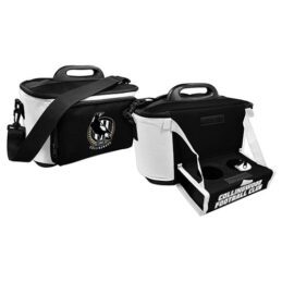 Collingwood Magpies AFL Lunch Cooler Bag With Drink Tray Table