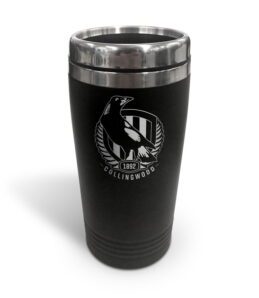 Collingwood Magpies AFL TRAVEL Coffee Mug Cup Double Wall Stainless Steel