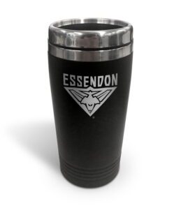 Essendon Bombers AFL TRAVEL Coffee Mug Cup Double Wall Stainless Steel