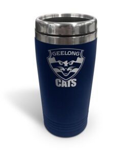 Geelong Cats AFL TRAVEL Coffee Mug Cup Double Wall Stainless Steel