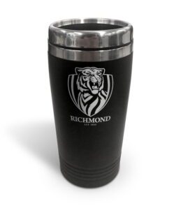 Richmond Tigers AFL TRAVEL Coffee Mug Cup Double Wall Stainless Steel