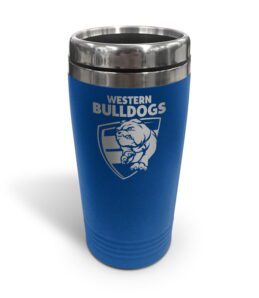 Western Bulldogs AFL TRAVEL Coffee Mug Cup Double Wall Stainless Steel