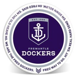 Fremantle Dockers Freo AFL 20cm Melamine Dinner Plate